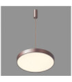 Orbital LED pendant light Acrylic, metal alloy Brown, Coffee