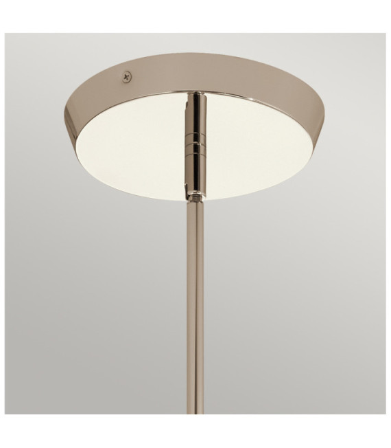 Kichler pendant light Steel, transparent faceted glass, polished nickel aluminum