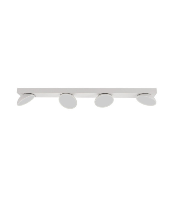 Barra de foco Castelio Plástico, acero, aluminio Blanco