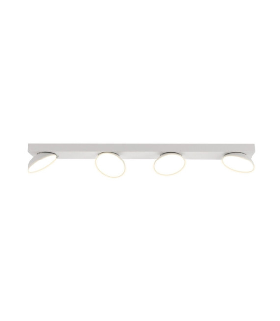 Castelio spotlight bar Plastic, steel, aluminum White