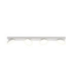 Barre de spots Castelio Plastique,acier,aluminium Blanc