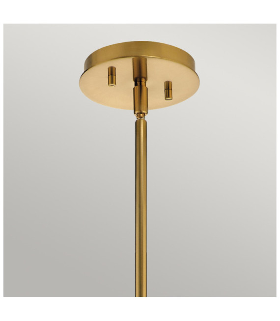 Kichler pendant light Satin engraved opal glass, steel Fox Gold