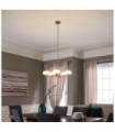 Kichler pendant light Satin engraved opal glass, steel Fox Gold