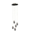 Suspension Huelto Acrylique,acier,aluminium Chrome