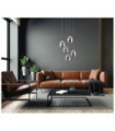 Huelto pendant light Acrylic, steel, aluminum Chrome