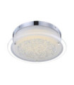 Levi ceiling light Glass, crystal, metal alloy Chrome, White