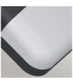 Lars exterior wall light Polycarbonate lens, die-cast aluminum Black