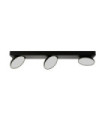 Castelio spotlight bar Plastic, steel, aluminum Black