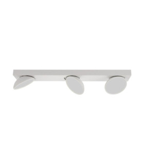 Barra de foco Castelio Plástico, acero, aluminio Blanco