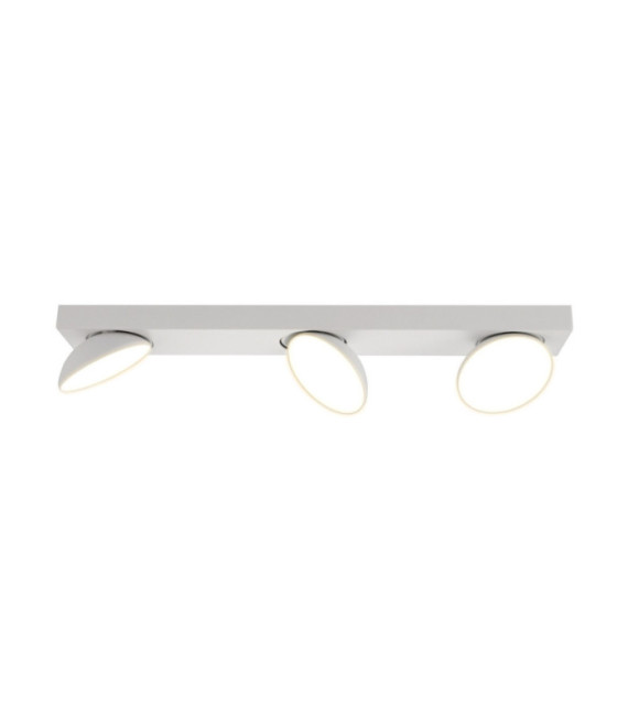 Strahlerleiste Castelio Kunststoff, Stahl, Aluminium Weiß