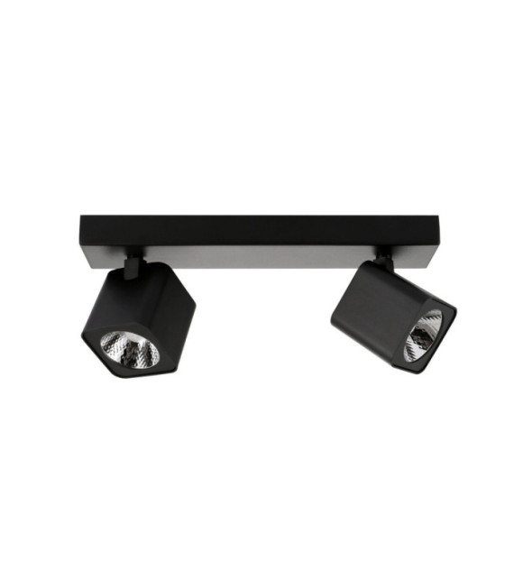 Spot Aveiro Acier,Aluminium Noir