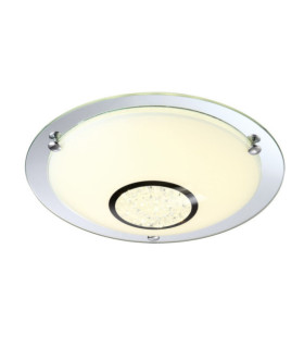Minako Crystal ceiling light, metal alloy, White glass
