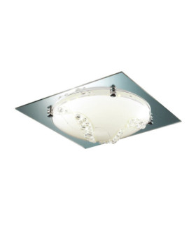 Plafoniera Ermes in lega di metallo Bianco