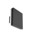 Applique murale extérieur Viano Fonte d'aluminium Noir sablé