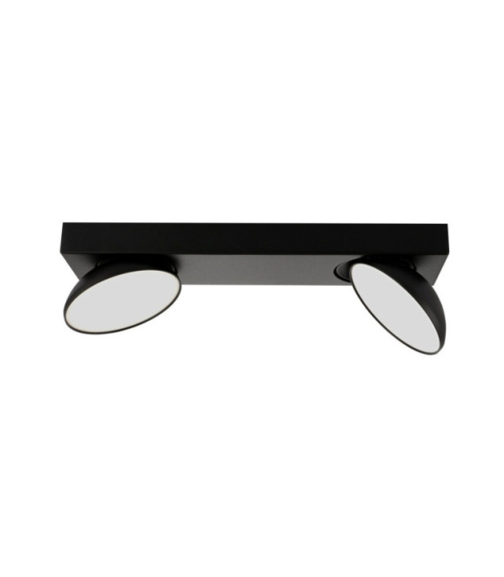 Castelio spotlight Plastic, steel, aluminum Black