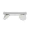 Spot Castelio Plastique,acier,aluminium Blanc