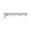 Spot Castelio Plastique,acier,aluminium Blanc