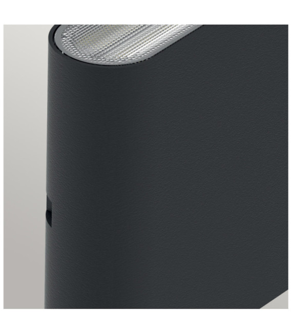 Jens exterior wall light Polycarbonate lens, die-cast aluminum Black