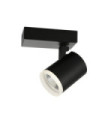 Spot Helvia Plastique,acier,aluminium Noir