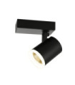 Spotlight Helvia Plastic, steel, aluminum Black