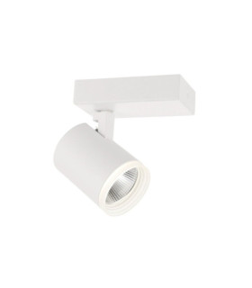 Spotlight Helvia Plastic, steel, aluminum White