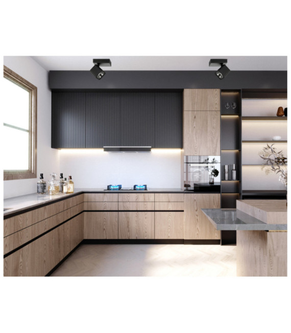 Strahler Aveiro Stahl, Aluminium Schwarz