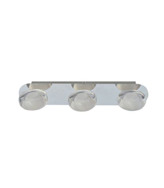 Barre de spots Steven Alliage métallique Chrome