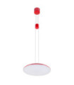 Suspension LED Visco Alliage métallique Rouge