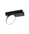 Spot Castelio Plastique,acier,aluminium Noir