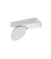 Spot Castelio Plastique,acier,aluminium Blanc