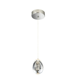 Suspension Huelto Acrylique,acier,aluminium Chrome