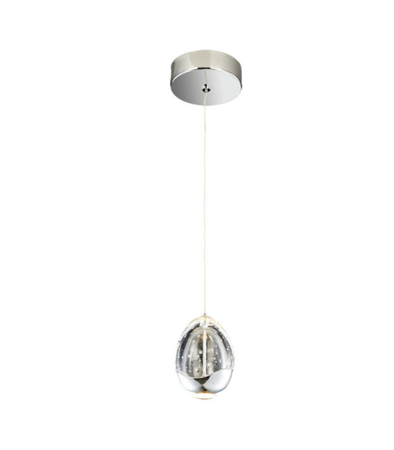 Suspension Huelto Acrylique,acier,aluminium Chrome