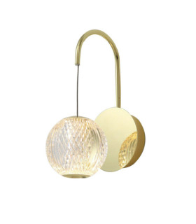 Aplique Rosario Vidrio, acero, aluminio Oro
