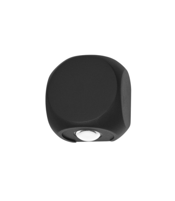 Aplique exterior Porso Aluminio fundido Arenado negro
