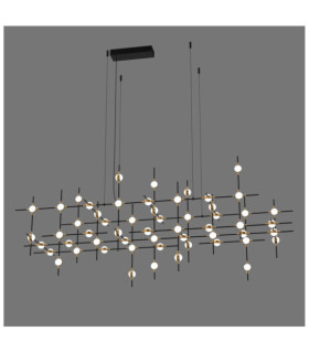 Lampada a sospensione Provenza LED Nero, Oro