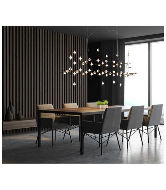 Suspension LED Provenza Noir,Or