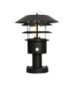 Helsingor floor lamp Stainless steel, transparent glass Black