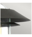 Lampe sur pied Helsingor Acier inoxydable,verre transparent Noir