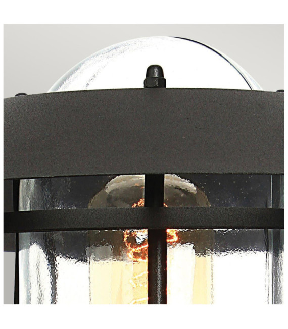 Lampe sur pied Helsingor Acier inoxydable,verre transparent Noir