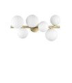 Brass Metal Beaded Ceiling Light