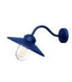 Klampenborg exterior wall light Stainless steel, transparent glass Navy blue