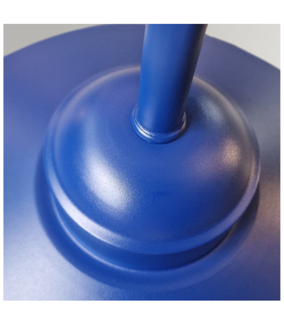 Lampada da parete per esterni Klampenborg Acciaio inossidabile, vetro trasparente Blu marino