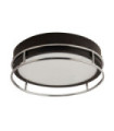 Ceiling light Bathroom Phoenix Mild steel, glass Black