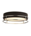 Ceiling light Bathroom Phoenix Mild steel, glass Black