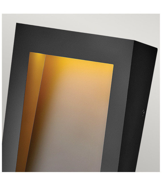 Hinkley Outdoor Wall Light Glass, Weather Resistant Composite Textured Black