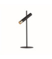 Lampe de table LED Cylinder Acier doux Or, Sable Noir