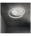 Plafonnier LED OZ Métal,Plastique Blanc