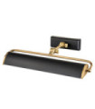 Winchfield picture light Steel Aged brass, matt black