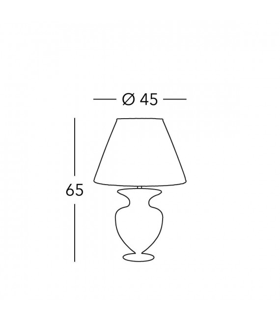 Lampe de table design ANFORA Or 24 Carats 1 ampoule