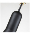 Suspension Etoile Résine,Acier Noir mat, feuille d'or